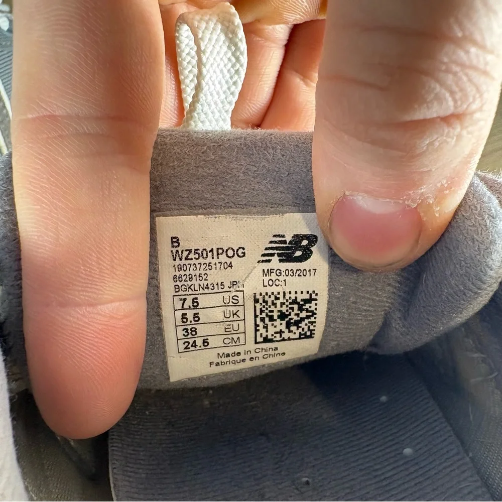 new balance 501 womens size 7.5 shoes gray athletic running sneakers